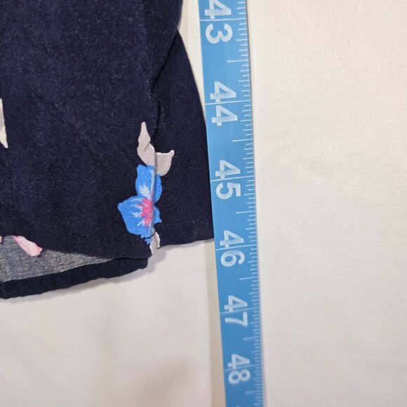 Old Navy Bandeau Dress Sz S/P Navy Blue Floral Maxi Flowy Boho Summer Maternity - Picture 3 of 9